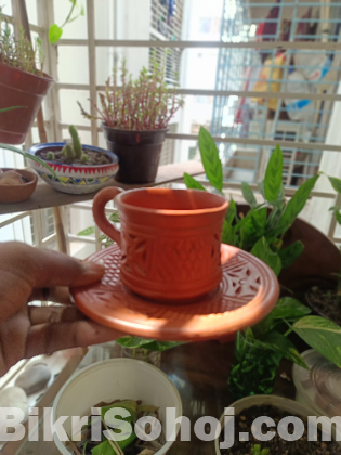 Aesthetic Clay Tea Cup || Tea Cup || চায়ের কাপ